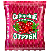 Сибирские отруби «Пшеничные» с брусникой