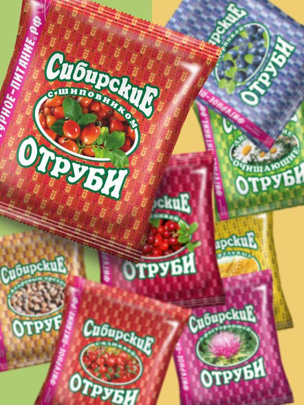 Сибирские отруби «Пшеничные» с шиповником