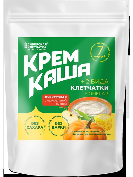 Кукурузная каша с овощами и клетчаткой, 7 порций