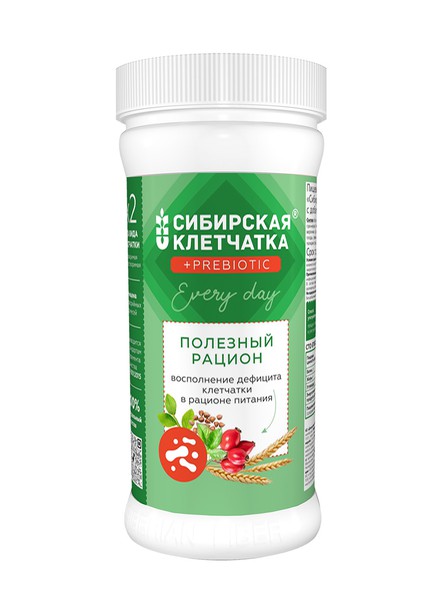 Клетчатка сибирская Полезный рацион 2.0 с пребиотиками
