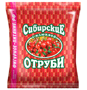 Сибирские отруби «Пшеничные» с клюквой