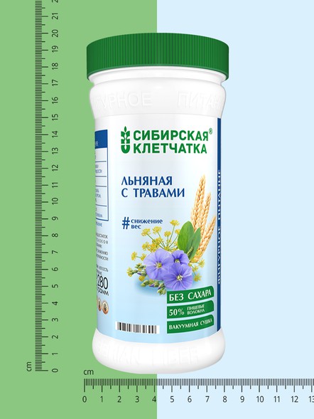 Сибирская клетчатка «Льняная с травами»