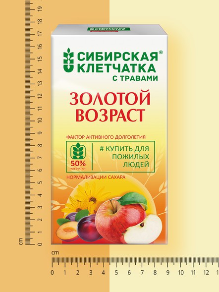 Сибирская клетчатка «Золотой возраст» в коробке