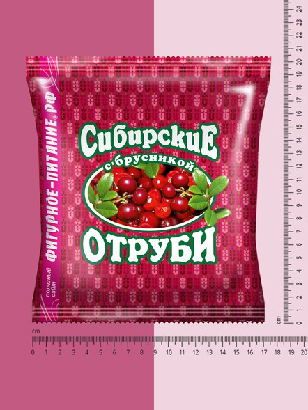 Сибирские отруби «Пшеничные» с брусникой