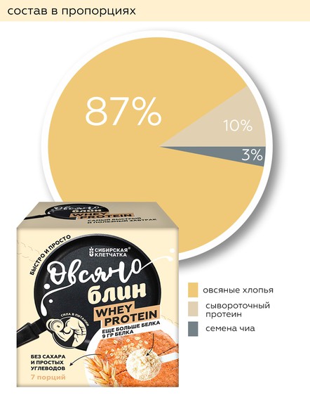 Овсяноблин с протеином
