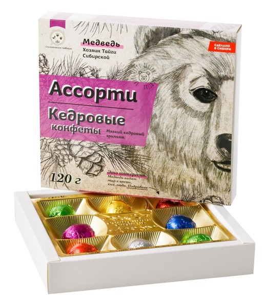 Кедровые конфеты "Ассорти" в шоколаде