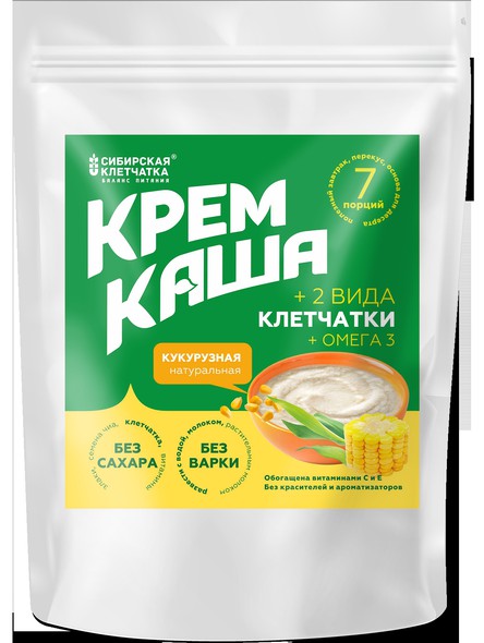 Кукурузная каша с клетчаткой, 7 порций