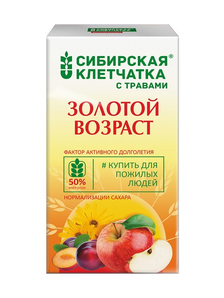Сибирская клетчатка «Золотой возраст» в коробке