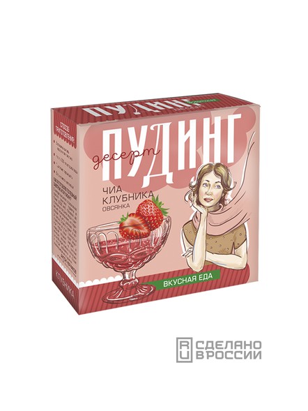 «ЧИА ПУДИНГ» клубника, 2 порции