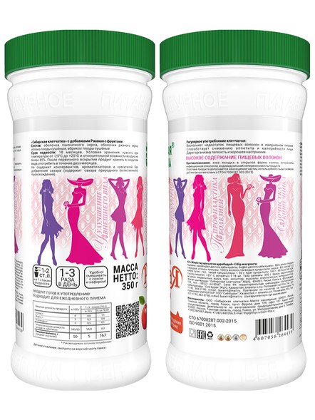 Сибирская клетчатка «Ржаная с фруктами»