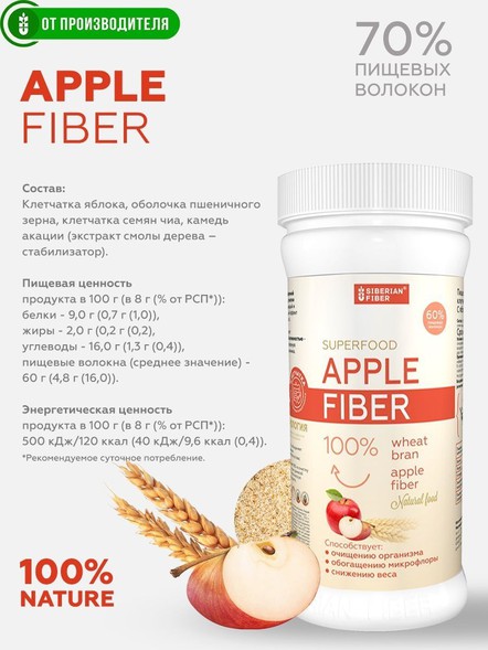 Яблочная клетчатка