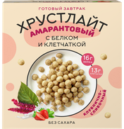 Сухой завтрак Хрустлайт Амарантовый с белком, клетчаткой (Клубнично-сливочный)