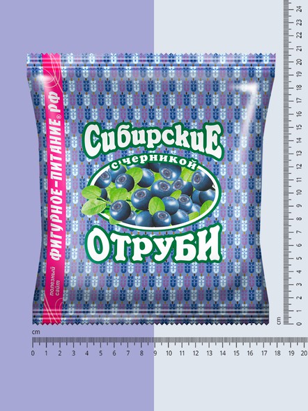 Сибирские отруби «Пшеничные» с черникой