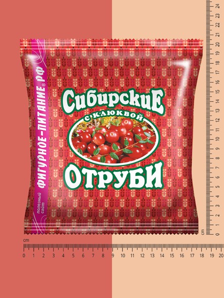 Сибирские отруби «Пшеничные» с клюквой