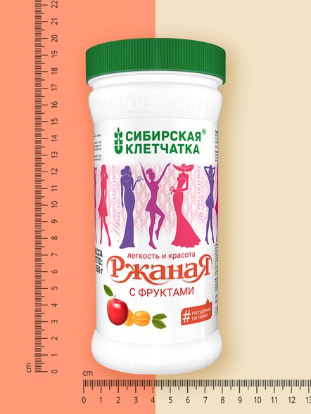 Сибирская клетчатка «Ржаная с фруктами»