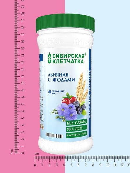 Сибирская клетчатка «Льняная с ягодами»